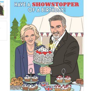 NWT The Great British Bake Off birthday card